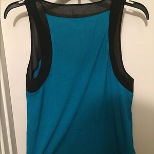 Express turquoise + black tank top - Size S (EUC)